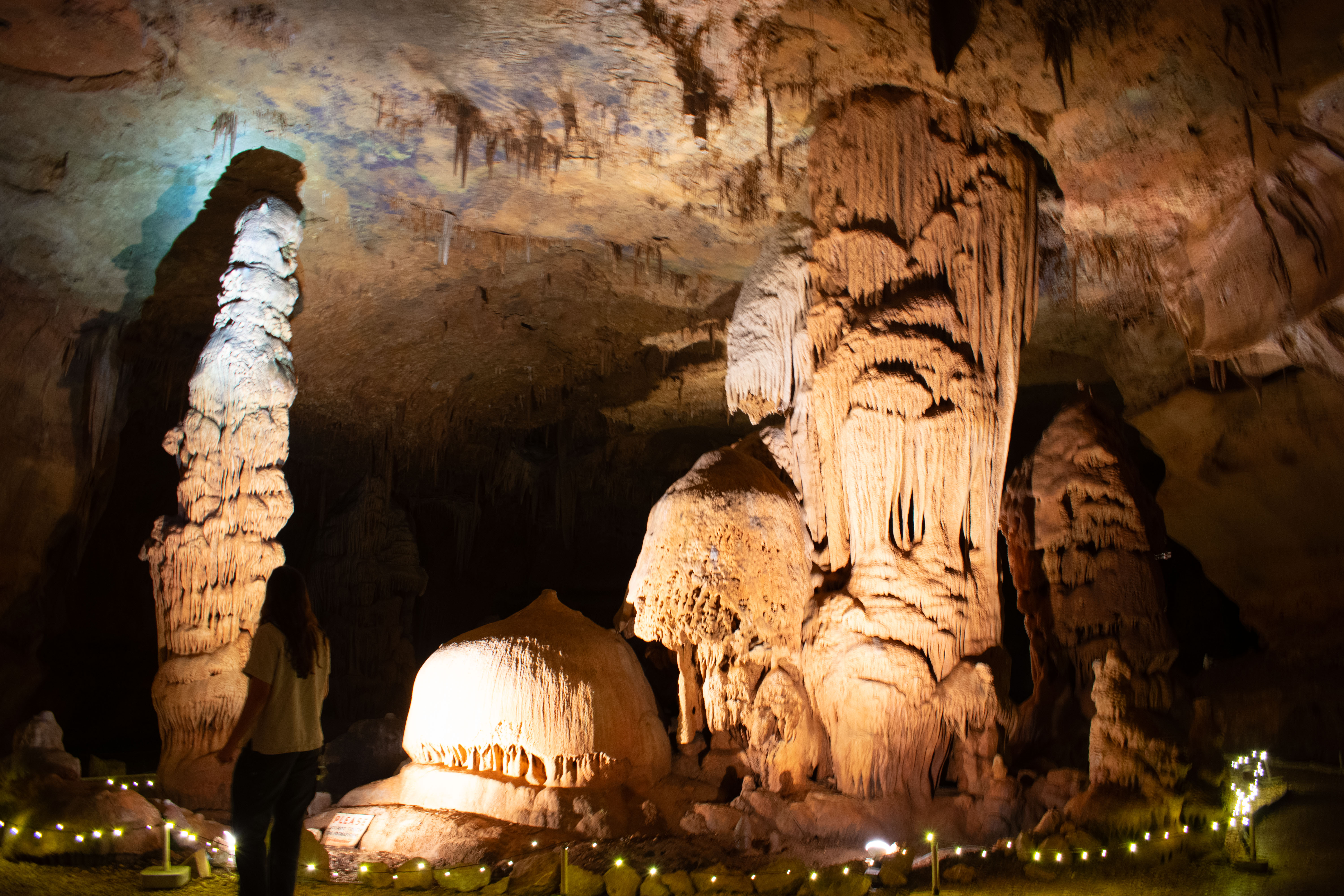 inside a cave